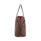 Louis Vuitton Damier Neverfull MM Tote Bag Ebene Series Brown