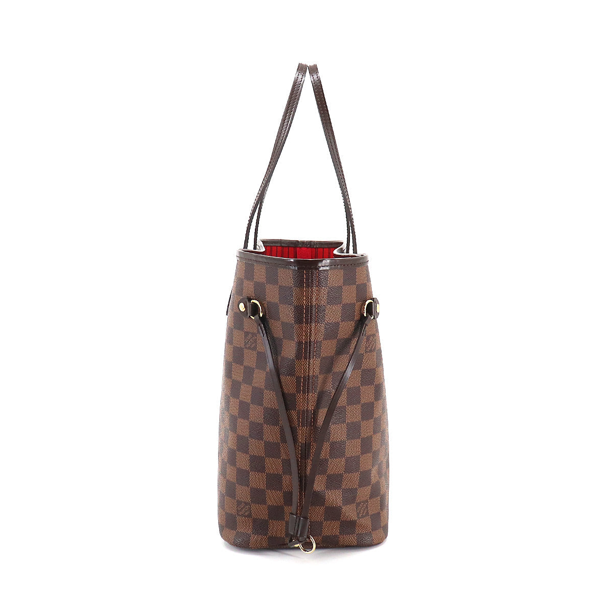 Louis Vuitton Damier Neverfull MM Tote Bag Ebene Series Brown