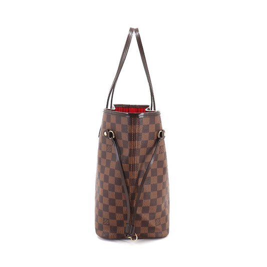 Louis Vuitton Damier Neverfull MM Tote Bag Ebene Series Brown