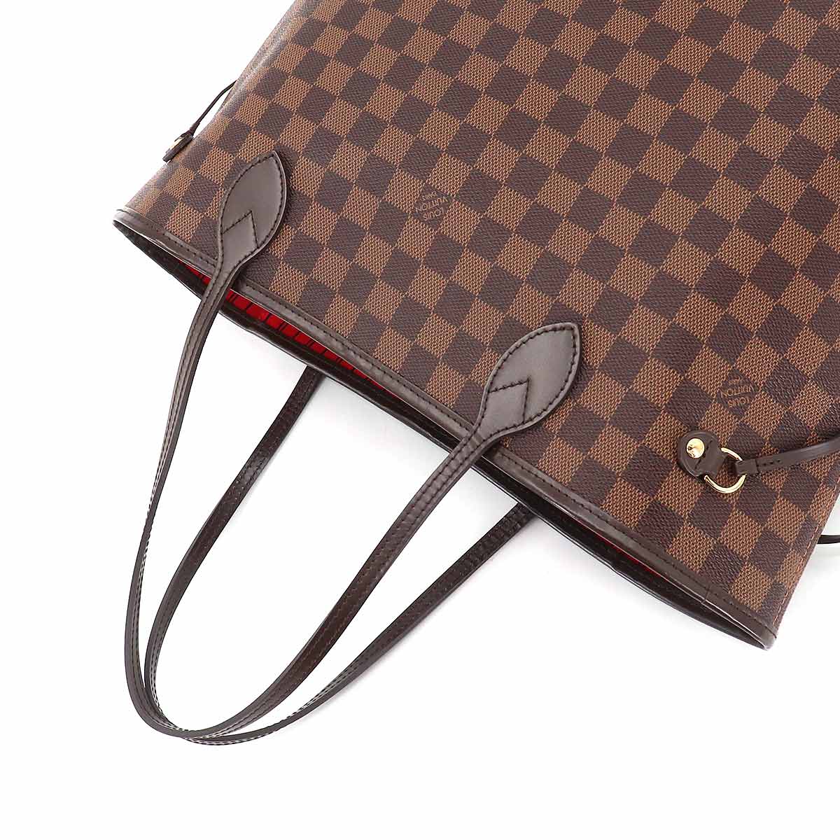Louis Vuitton Damier Neverfull MM Tote Bag Ebene Series Brown
