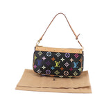 Louis Vuitton Monogram Multicolor Pochette Accessoire Hand Bag Noir