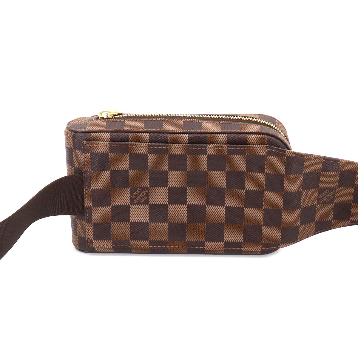 Louis Vuitton Damier Geronimos Body Bag Waist Pouch Ebene Brown