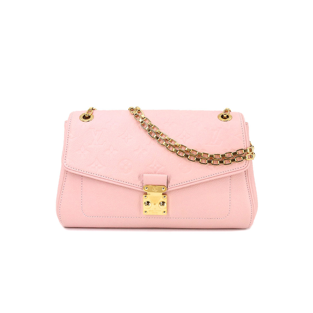 Louis Vuitton Monogram Implant Saint Germain PM Chain Shoulder Bag Leather