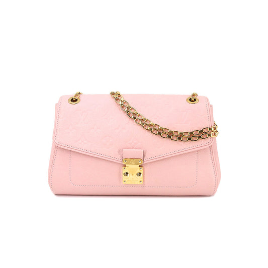 Louis Vuitton Monogram Implant Saint Germain PM Chain Shoulder Bag Leather