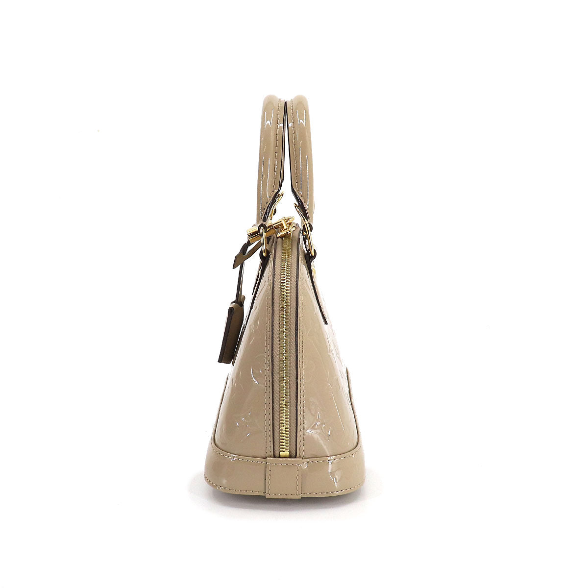 Louis Vuitton Vernis Alma BB 2way Hand Shoulder Bag Leather Dune