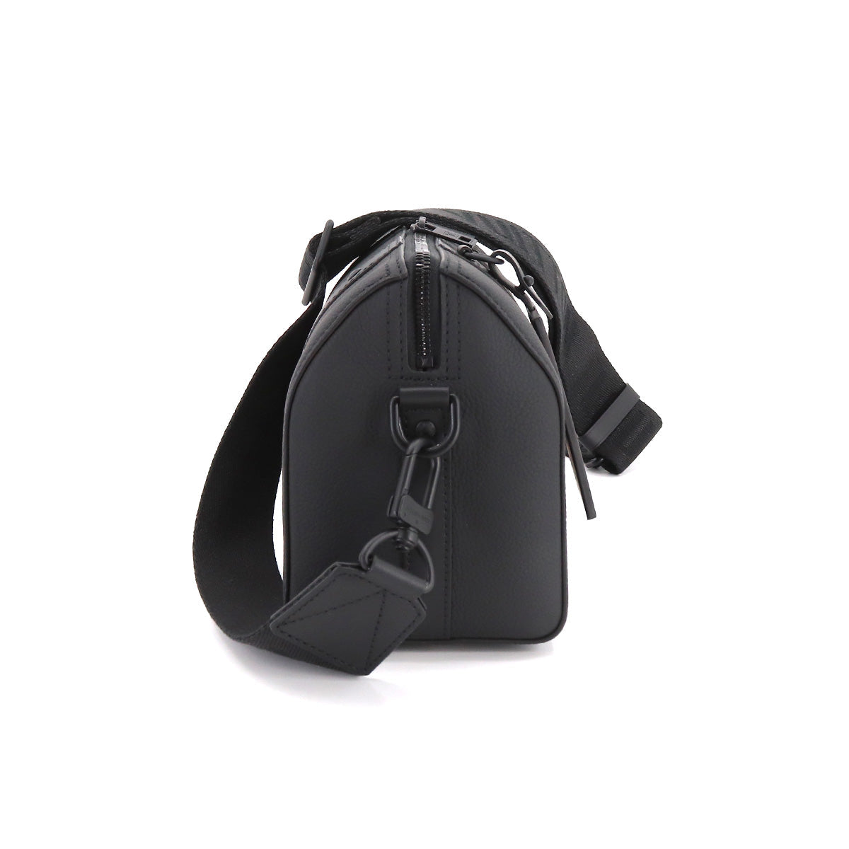 Louis Vuitton City Keepall Shoulder Bag Leather Black