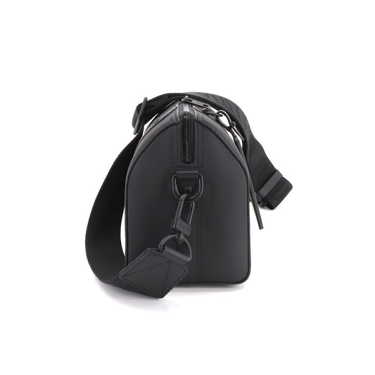 Louis Vuitton City Keepall Shoulder Bag Leather Black