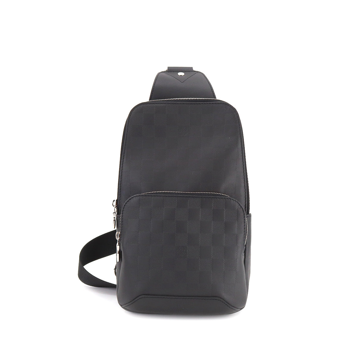 Louis Vuitton Damier Anfini Avenue Sling Body Bag Black