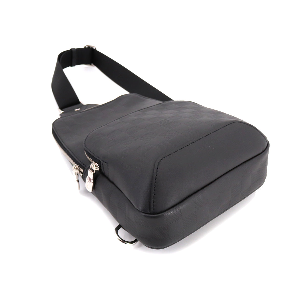 Louis Vuitton Damier Anfini Avenue Sling Body Bag Black