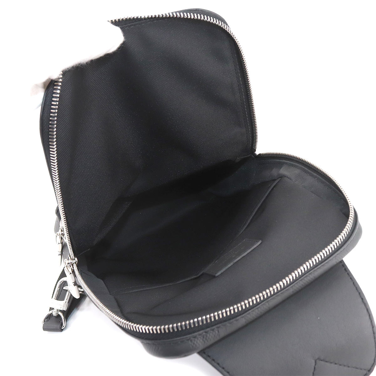 Louis Vuitton Damier Anfini Avenue Sling Body Bag Black