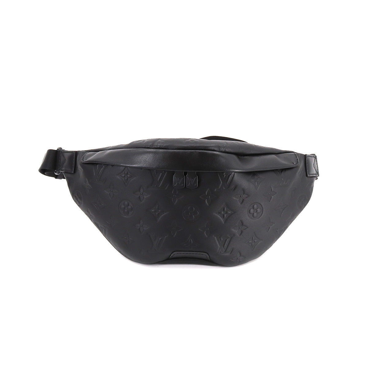 Louis Vuitton Monogram Shadow Discovery Bum Bag PM Body Bag Leather Noir