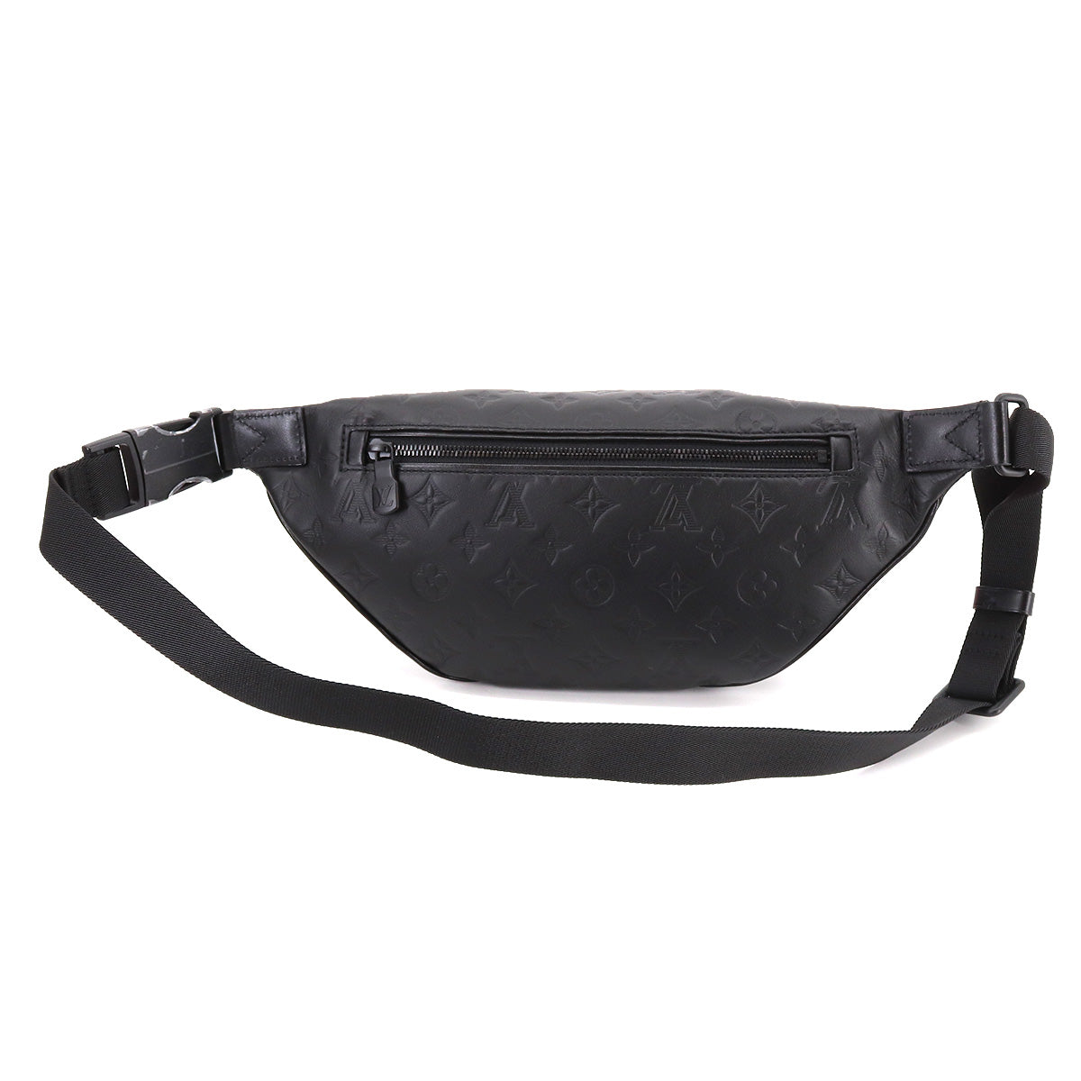 Louis Vuitton Monogram Shadow Discovery Bum Bag PM Body Bag Leather Noir