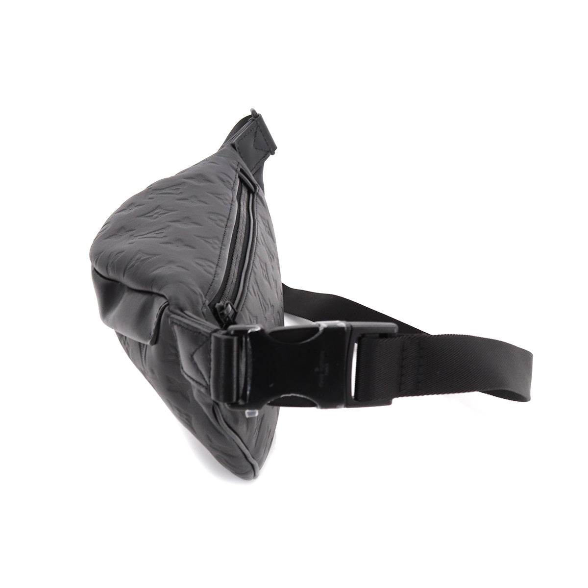 Louis Vuitton Monogram Shadow Discovery Bum Bag PM Body Bag Leather Noir