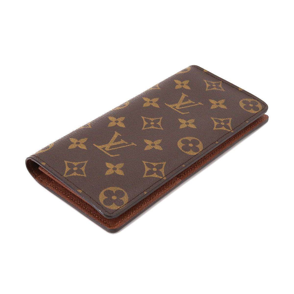 Louis Vuitton Monogram Portefeuille Brazza Long Wallet Brown