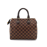 Louis Vuitton Damier Speedy 25 Hand Bag Ebene Brown