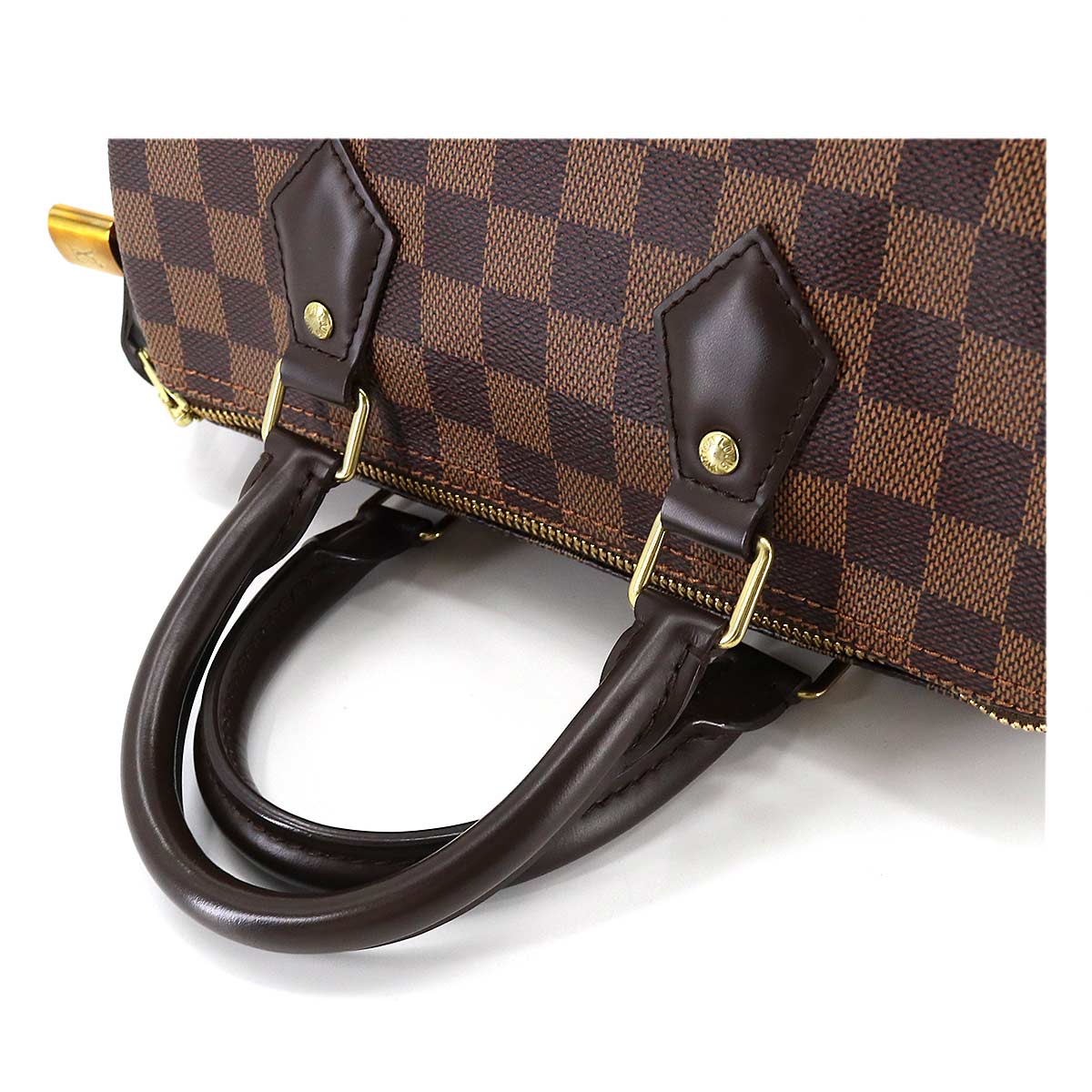 Louis Vuitton Damier Speedy 25 Hand Bag Ebene Brown