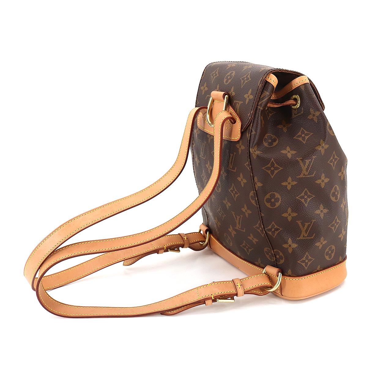 Louis Vuitton Monogram Montsouris MM Backpack Rucksack Brown