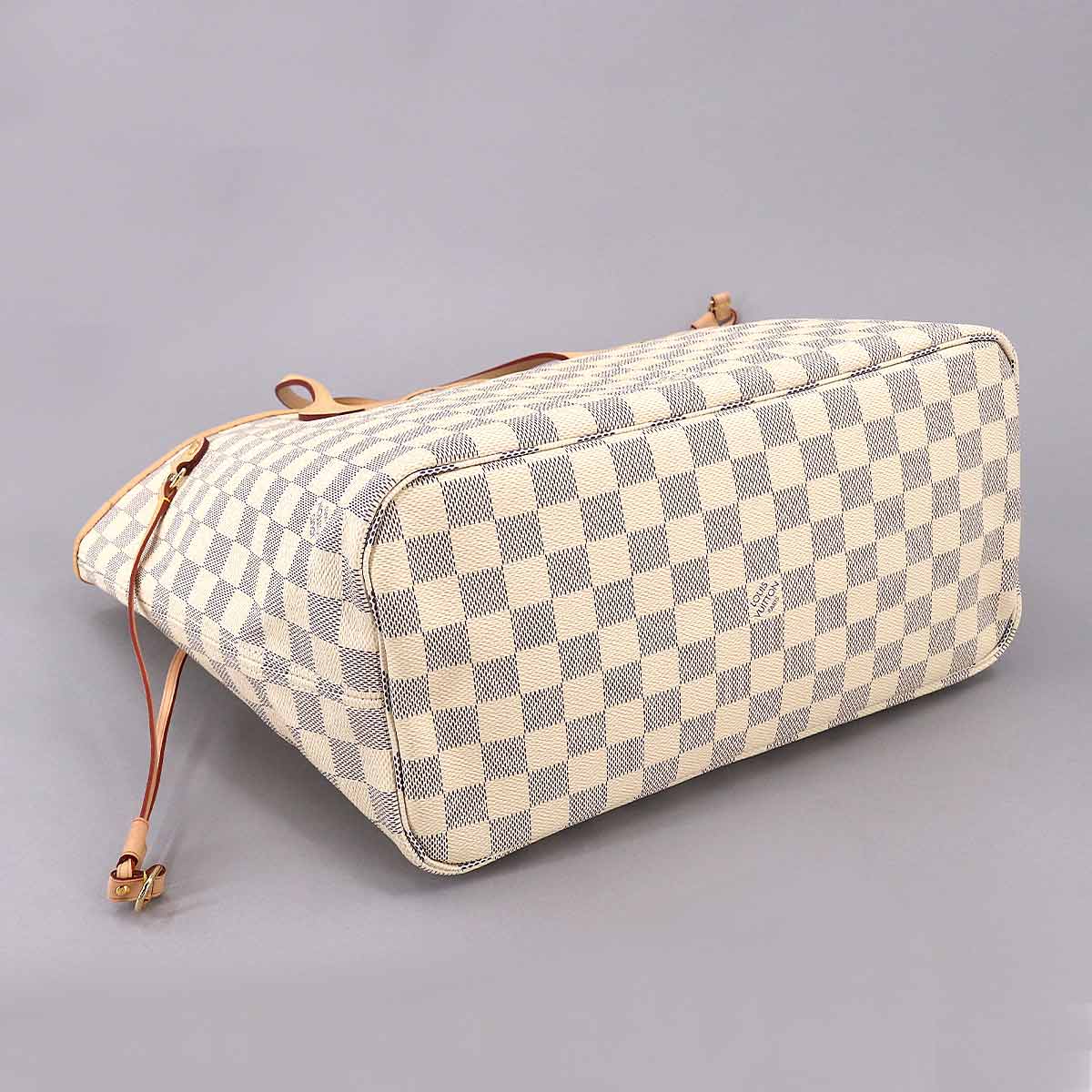 Louis Vuitton Damier Azur Neverfull MM Tote Bag