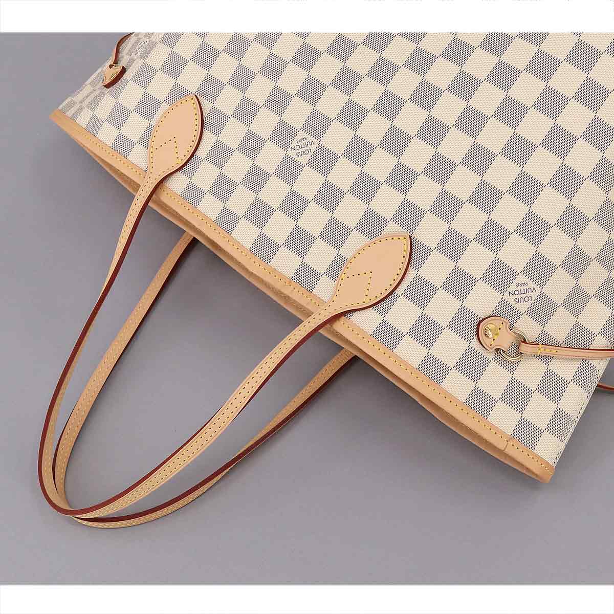 Louis Vuitton Damier Azur Neverfull MM Tote Bag