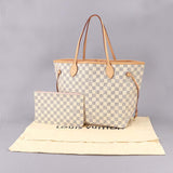 Louis Vuitton Damier Azur Neverfull MM Tote Bag