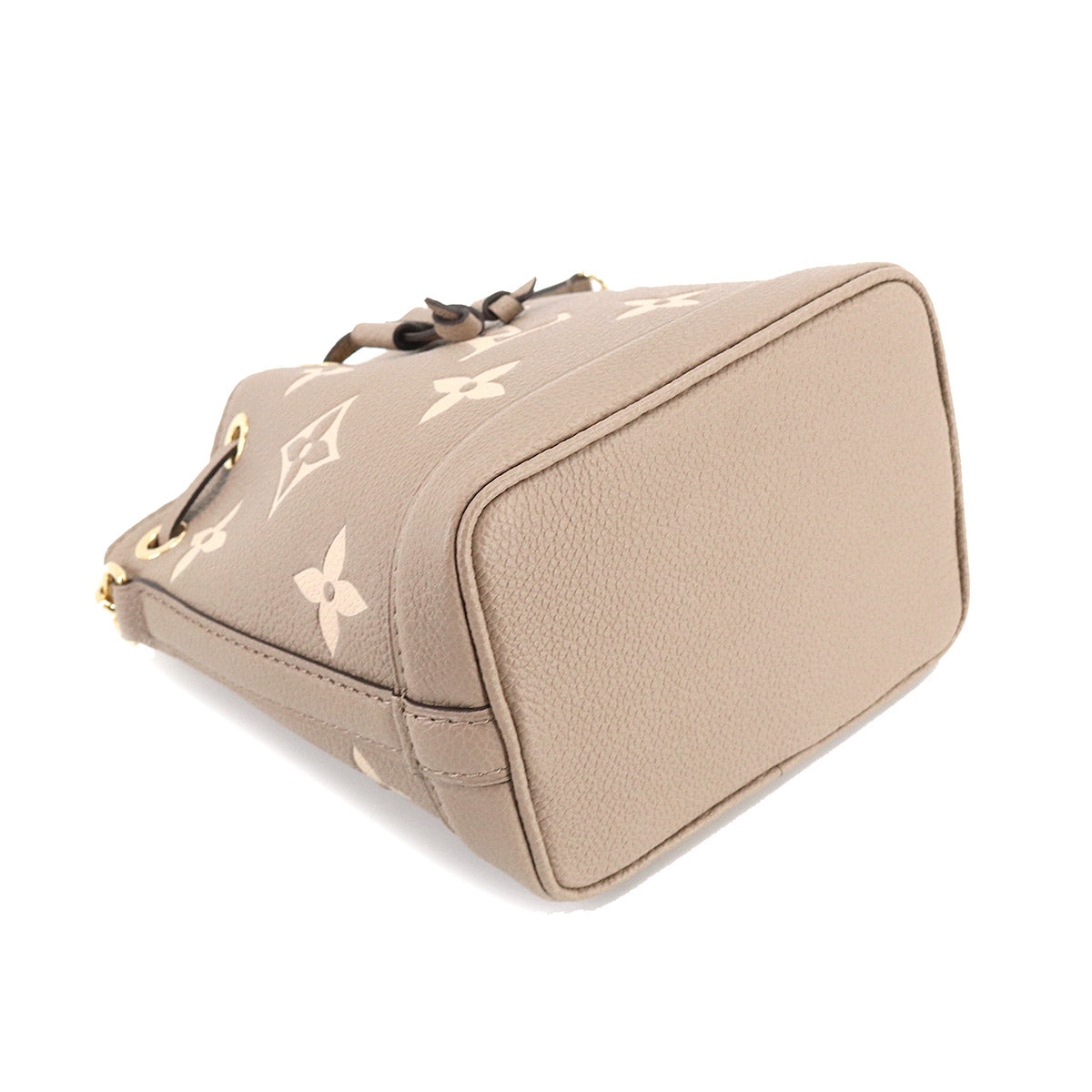 Louis Vuitton Monogram Emplant NanoNoe Shoulder Bag Creme