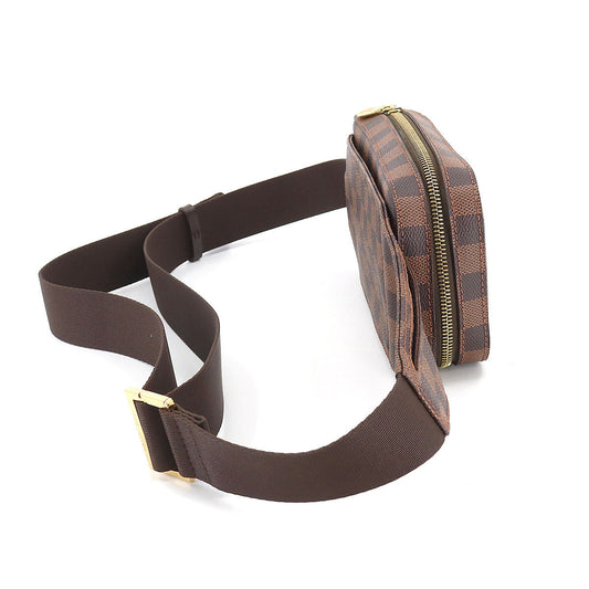 Louis Vuitton Damier Geronimos Body Bag Waist Pouch Ebene Brown