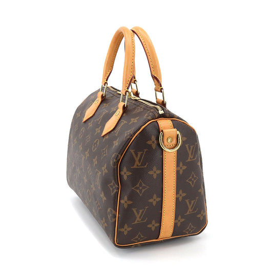Louis Vuitton Monogram Speedy Bandouliere 25 2way Shoulder Bag Brown