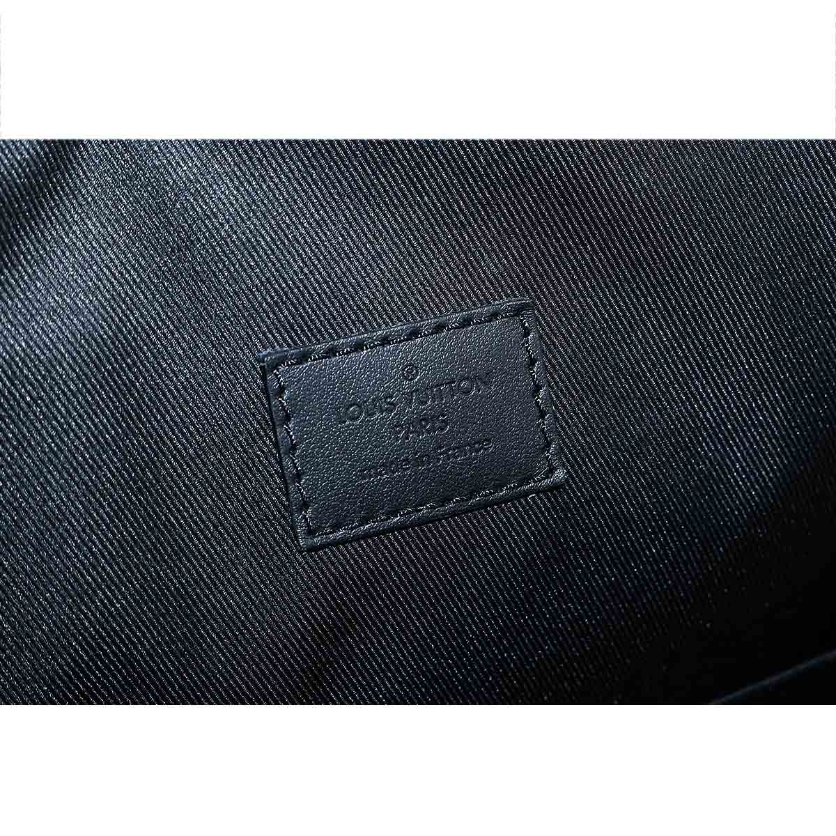 Louis Vuitton Aerogram Fastline Backpack Rucksack Leather Black