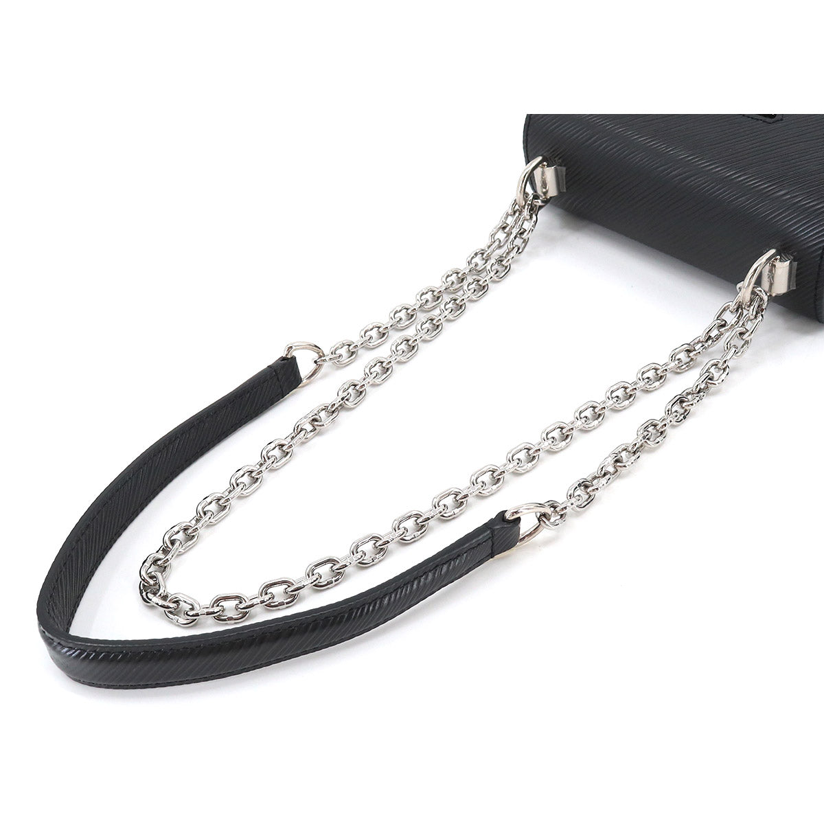 Louis Vuitton Epi Twist Mini Chain Shoulder Bag Leather Noir