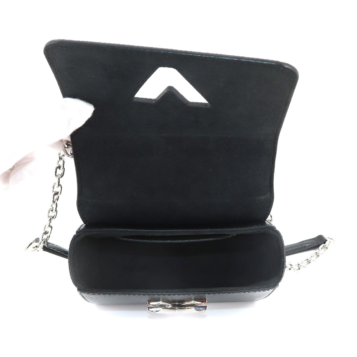 Louis Vuitton Epi Twist Mini Chain Shoulder Bag Leather Noir
