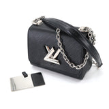 Louis Vuitton Epi Twist Mini Chain Shoulder Bag Leather Noir