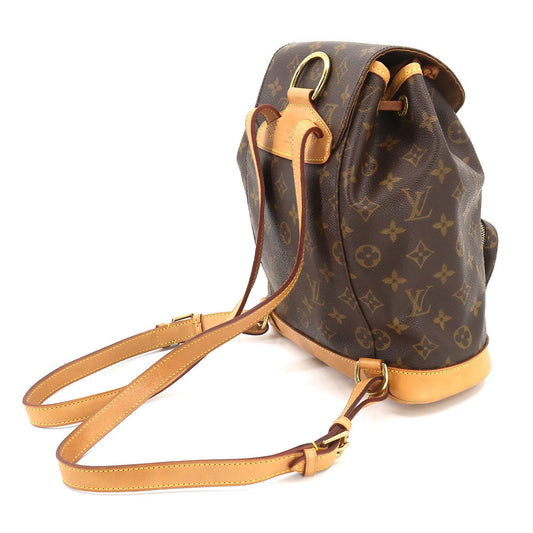 Louis Vuitton Monogram Montsouris MM Backpack Rucksack Brown