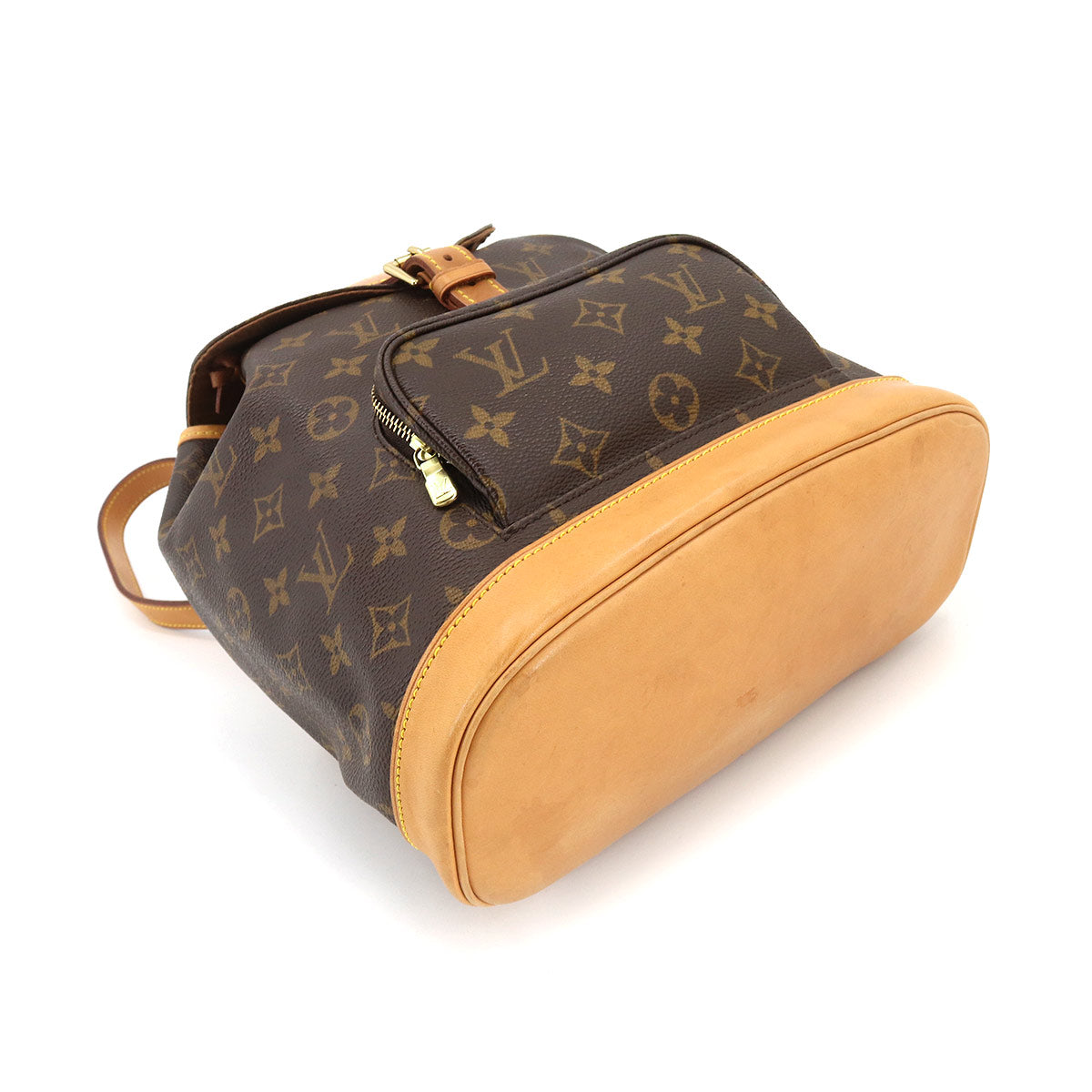 Louis Vuitton Monogram Montsouris MM Backpack Rucksack Brown