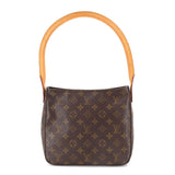 Louis Vuitton Monogram Looping MM Shoulder Bag Brown