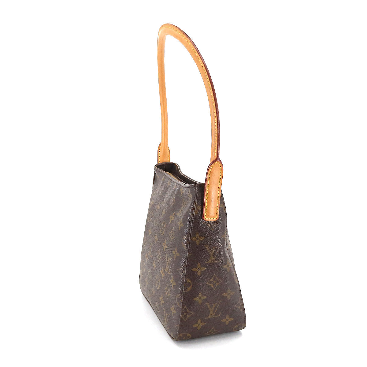 Louis Vuitton Monogram Looping MM Shoulder Bag Brown