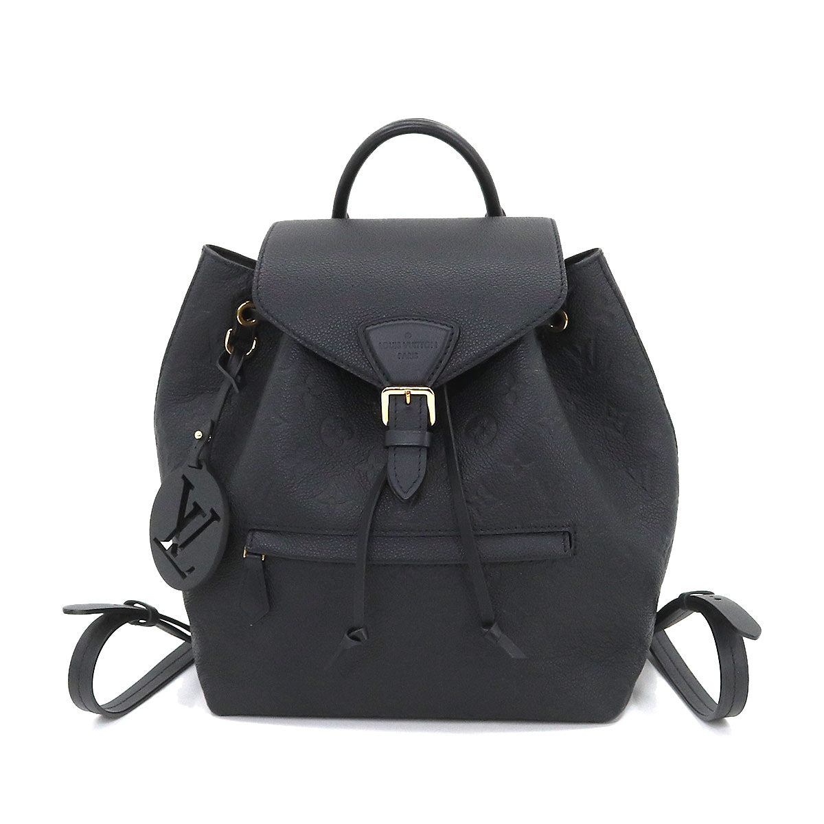 Louis Vuitton Monogram Emplant Montsouris PM Backpack Leather Noir