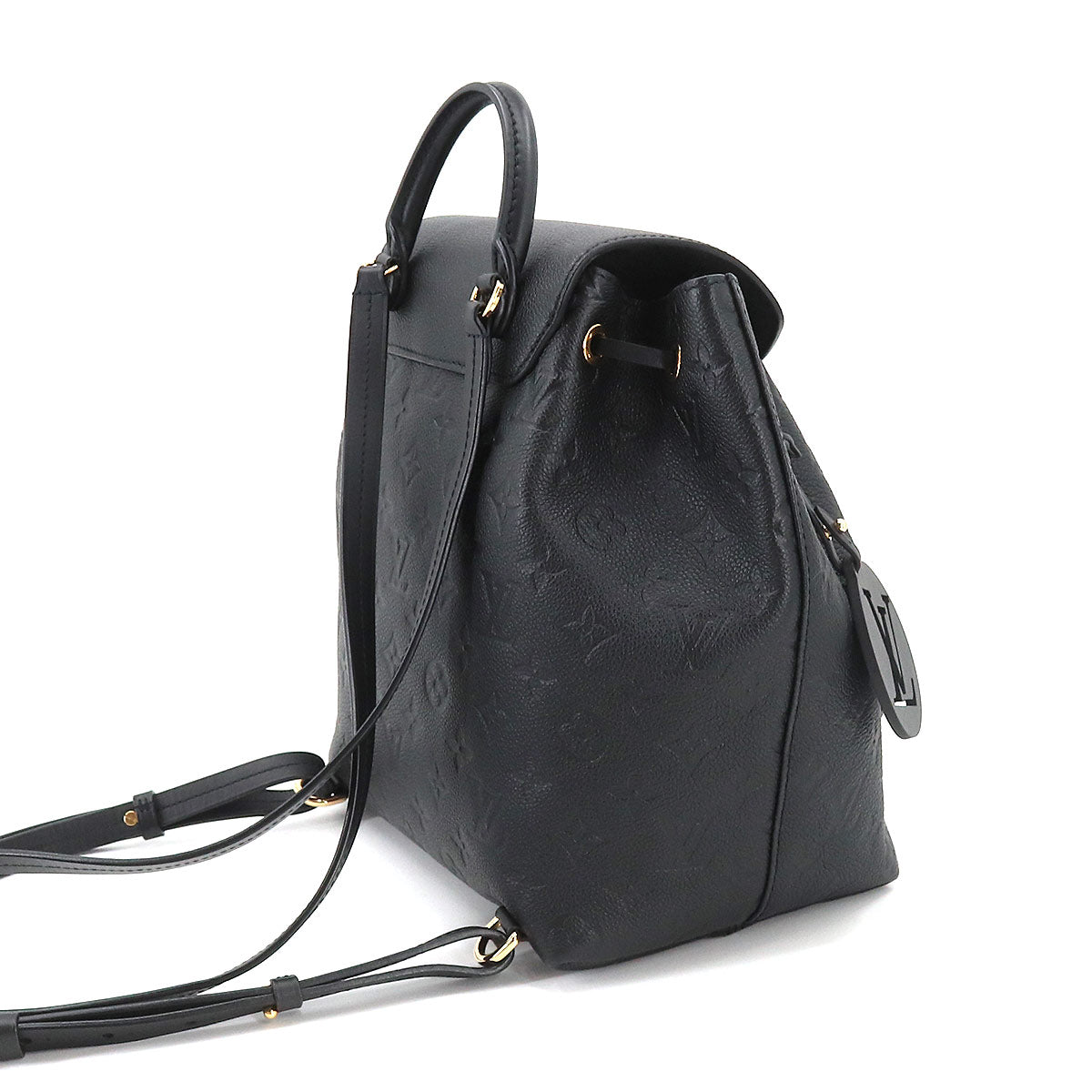 Louis Vuitton Monogram Emplant Montsouris PM Backpack Leather Noir
