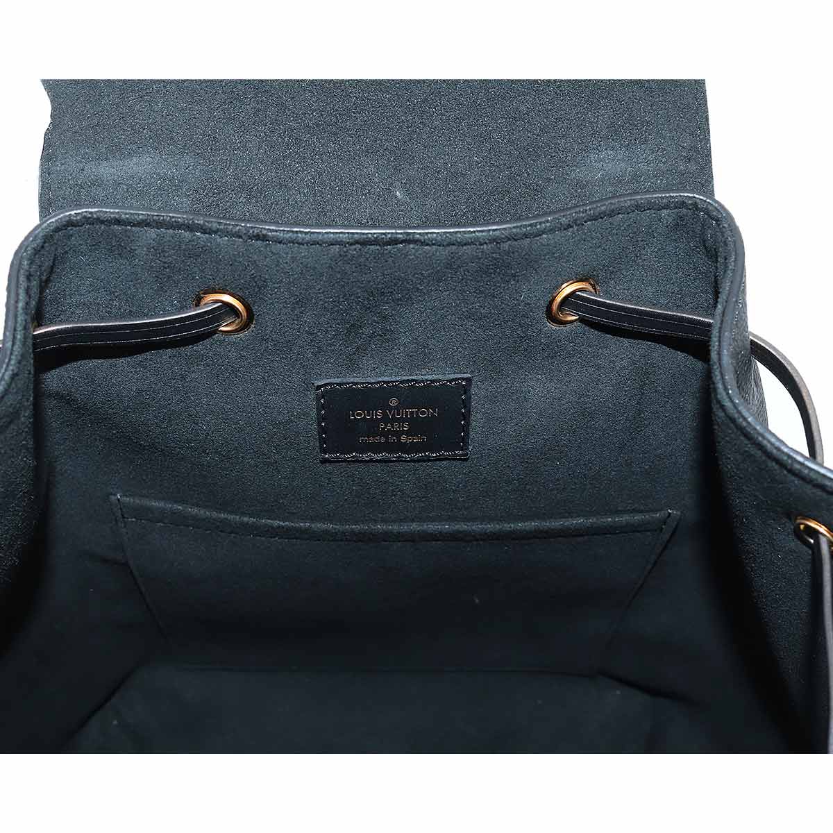 Louis Vuitton Monogram Emplant Montsouris PM Backpack Leather Noir