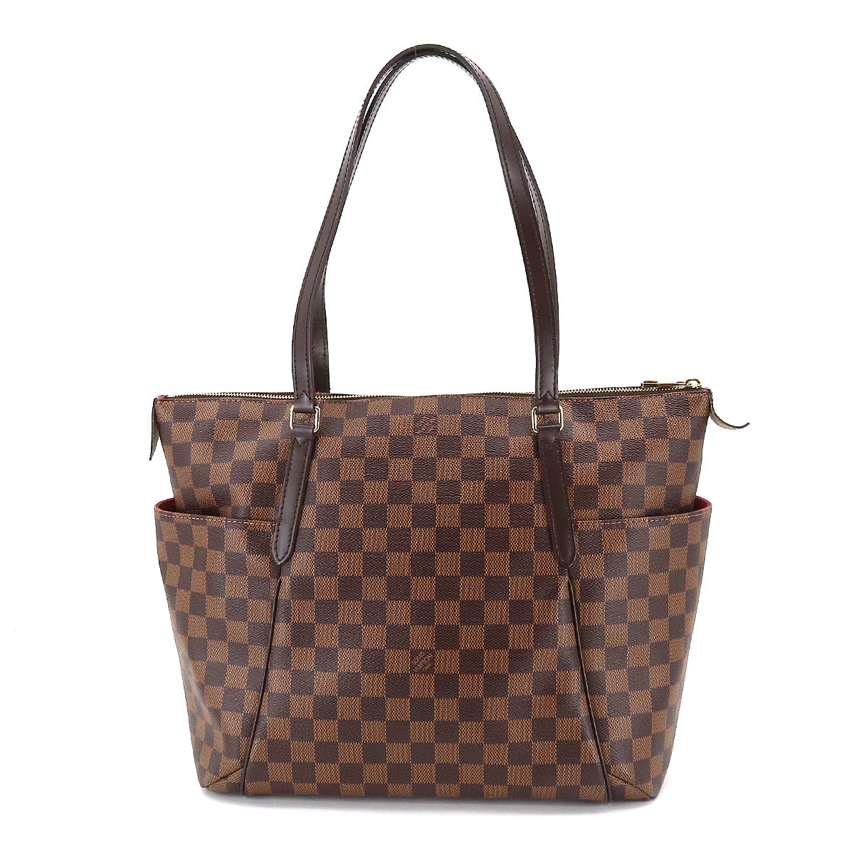 Louis Vuitton Damier Totally MM Tote Bag Ebene Brown