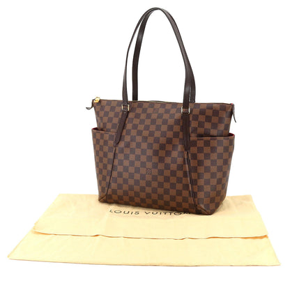 Louis Vuitton Damier Totally MM Tote Bag Ebene Brown