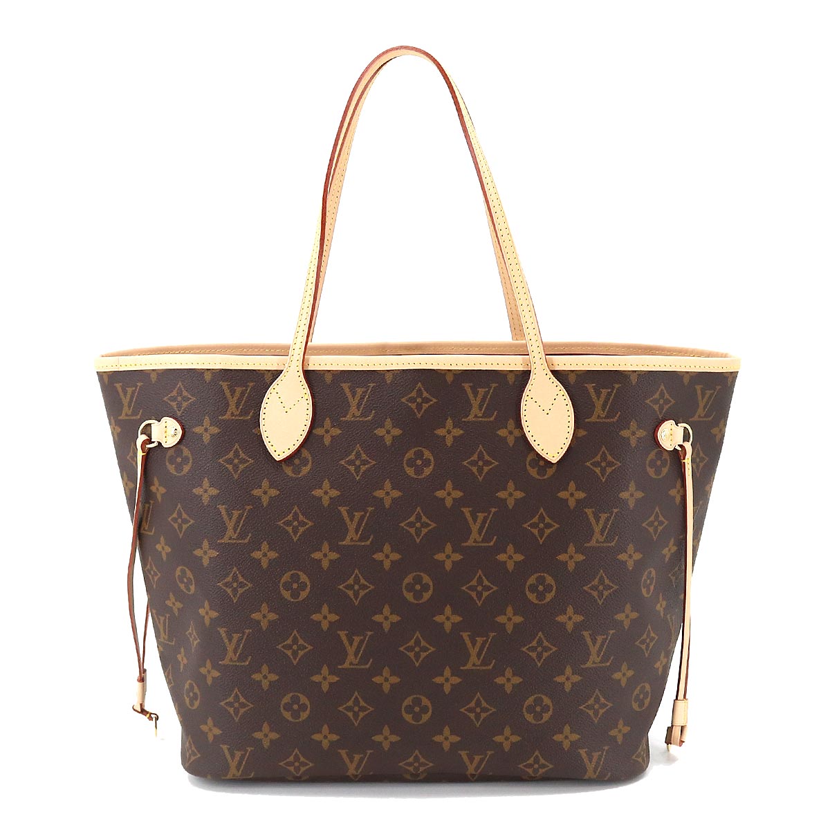 Louis Vuitton Monogram Neverfull MM Tote Bag Brown Pivoine