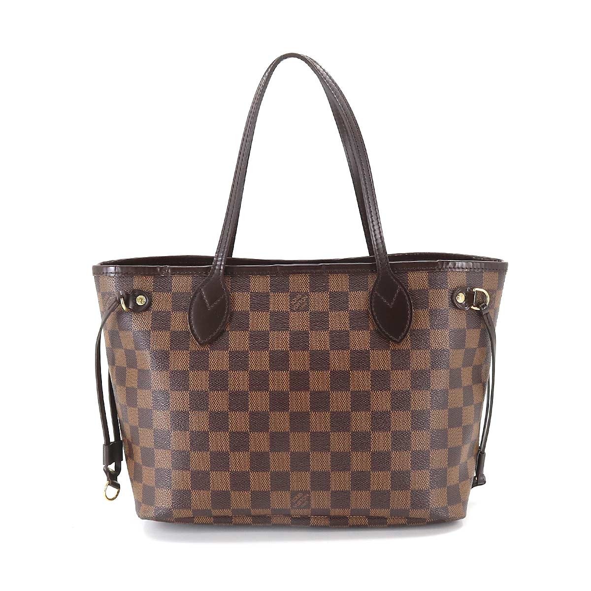 Louis Vuitton Damier Neverfull PM Tote Bag Ebene Brown