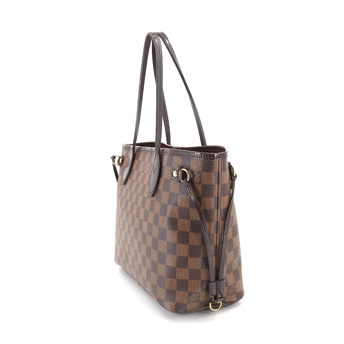 Louis Vuitton Damier Neverfull PM Tote Bag Ebene Brown