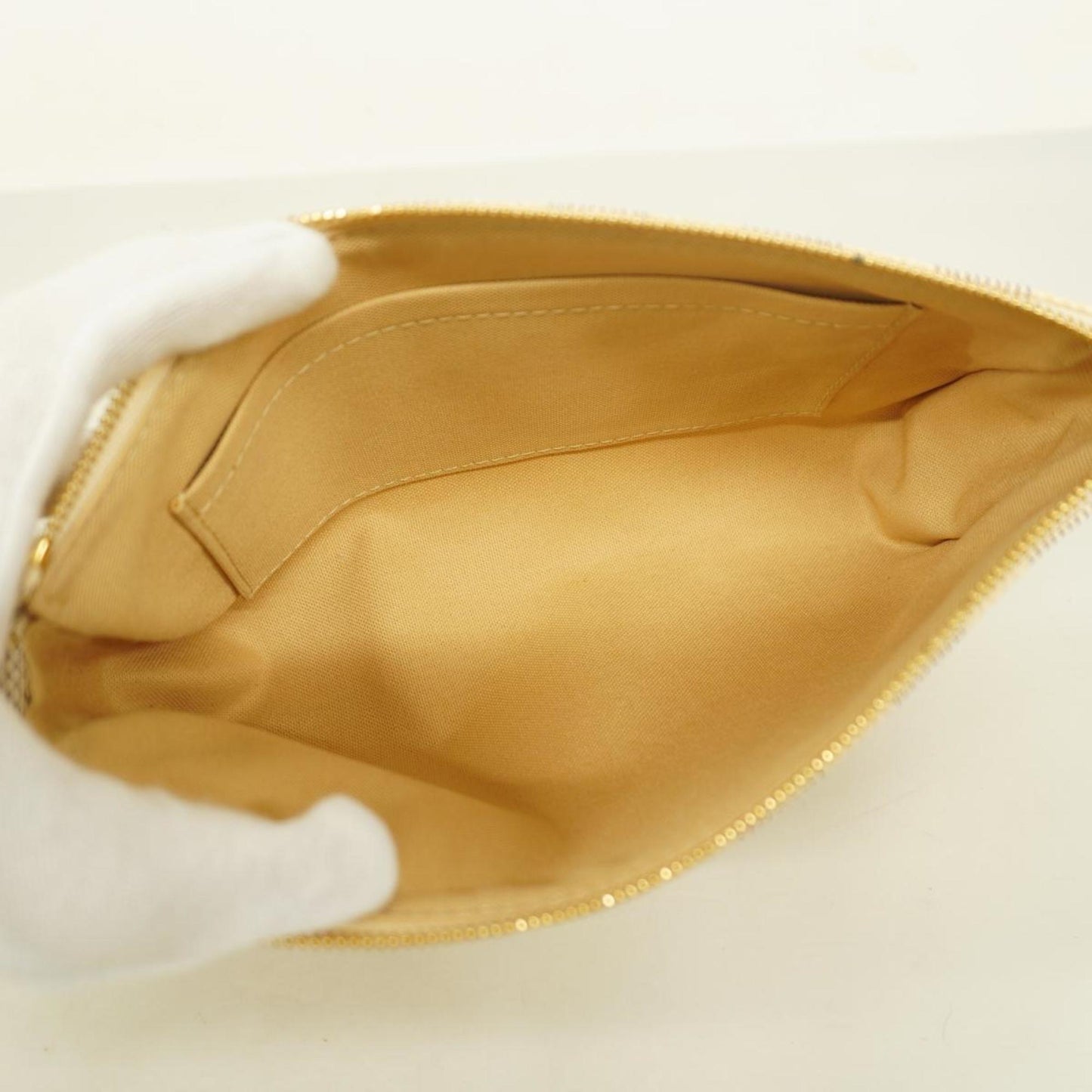 Louis Vuitton Pochette Accessoire  Canvas Clutch Bag