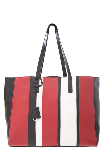 Prada Multi Striped Leather Tote