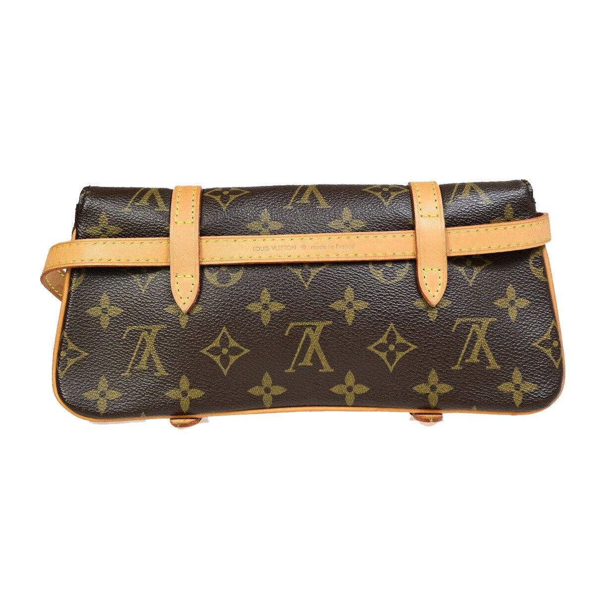 Louis Vuitton Pochette Marelle  Canvas Clutch Bag