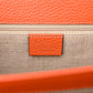 Amelia Dollar Calfskin InterLocking G Shoulder Bag Sun Orange