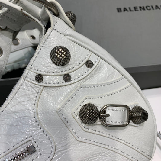 BLN-Ciaga Le Cagole XS Shoulder Bag In White, For Women,  Bags 13in/33cm