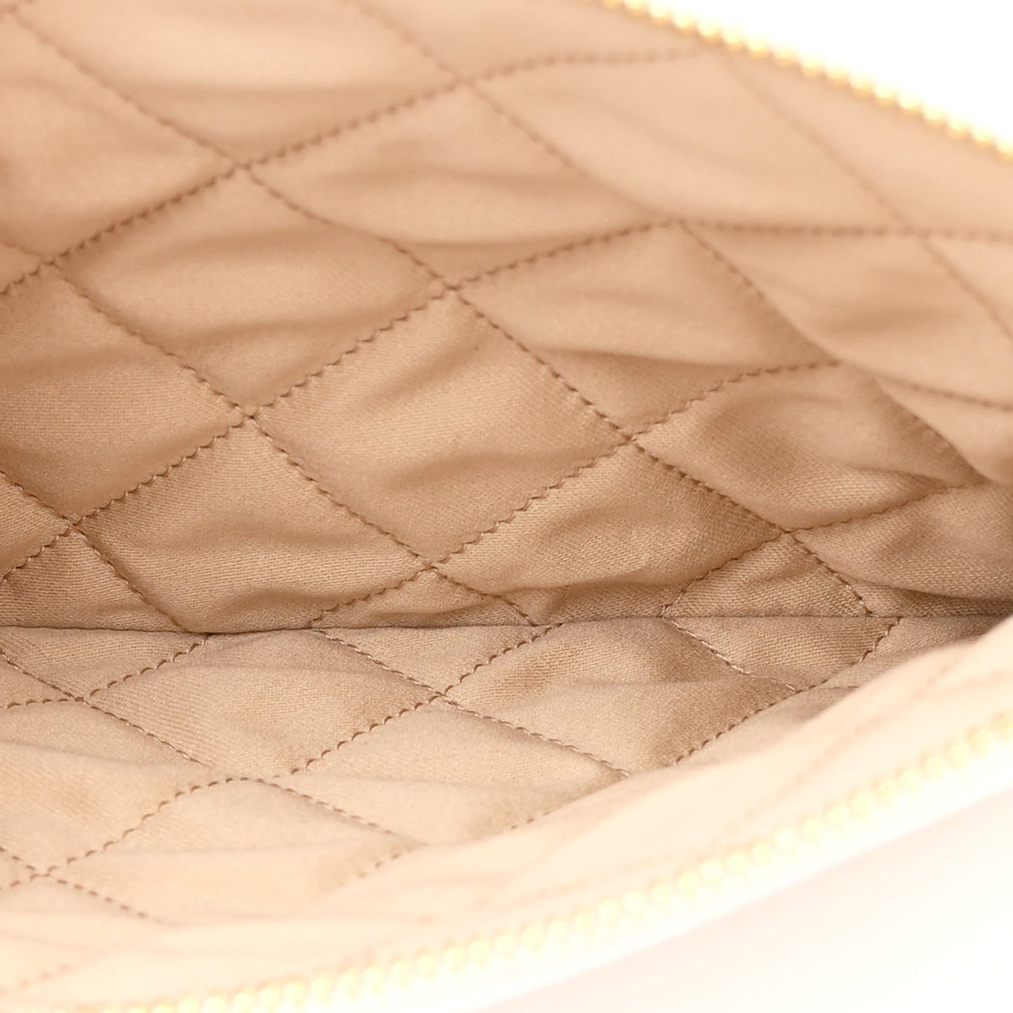 Amelia Shiny Calfskin Quilted Small 22 White