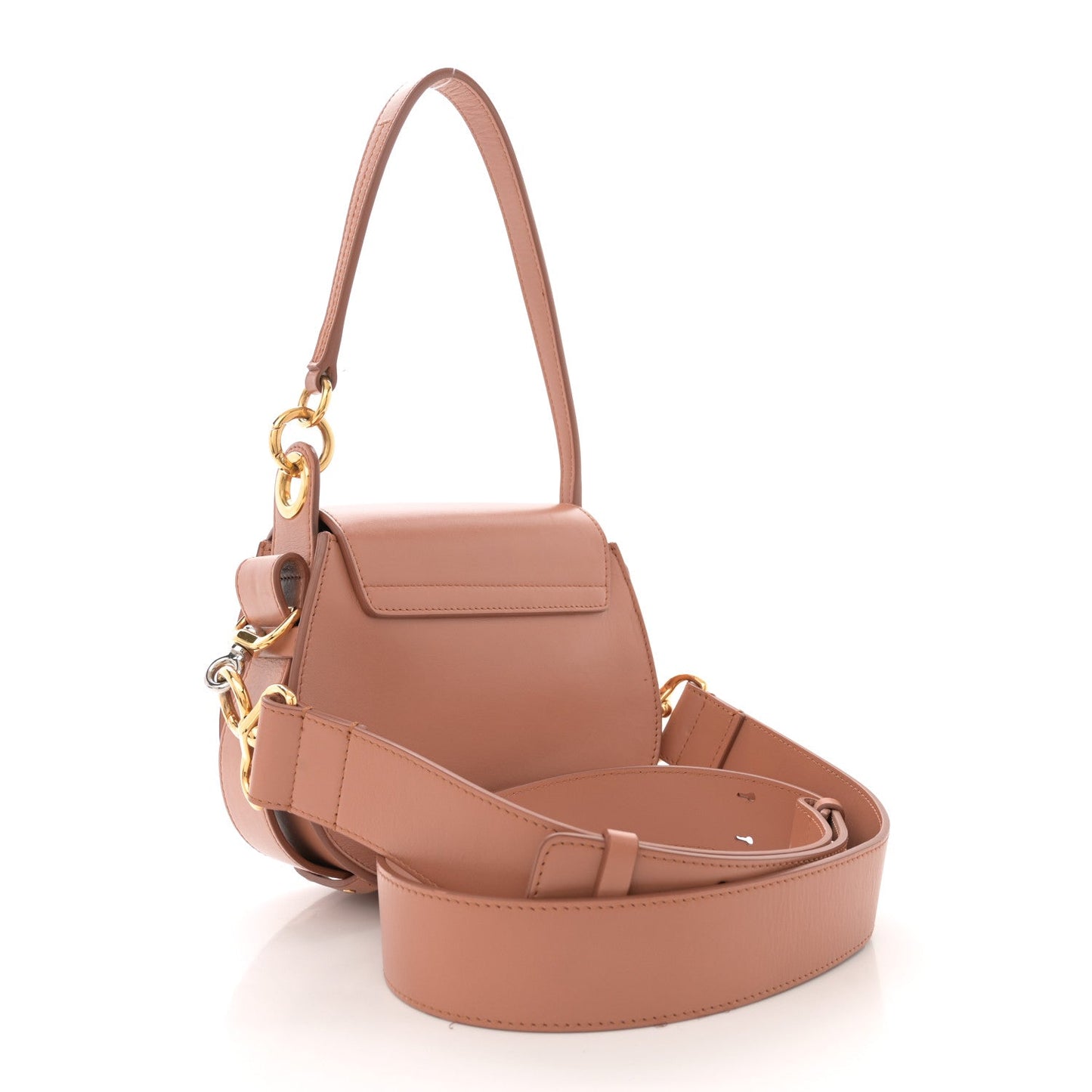 Amelia Calfskin Small Tess Bag Muted Brown